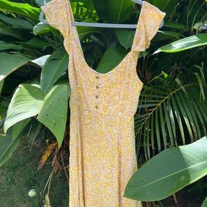 Yellow Floral Dress